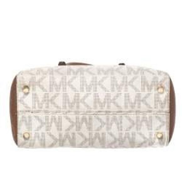 Michael Kors Ciara Vanilla Acorn Signature Coated Canvas Large Convertible Bag - Picture 7 of 9